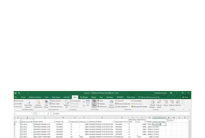 clean excel spreadsheet , excel data cleaning , data cleanup